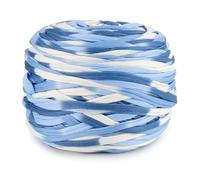 CUEMOON Fettuccia per Borse a Uncinetto, 285g/100m Filati per Borse Uncinetto, Cordoncino per Borse, Cestini, Tappeti, Fai da Te, Decorazioni, Artigianato (stella marina)
