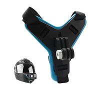 CUEMOON Supporto Mento Casco per Chin Moto, Montaggio Fisso per Fotocamera, Per Casco Moto Supporto per Mento per Ciclismo Action Camera Portacasco Integrato