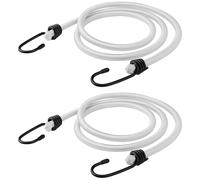 Cuerdas el sticas blancas ZHOUBIN de 48 pulgadas con ganchos (paquete de 2)