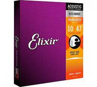 Elixir Muta Corde Chitarra Acustica Elixir 11002 Acoustic 80 20 Bronze Nanowe