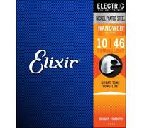 CUERDAS GUITARRA ELECTRICA - Elixir 12057 Nanoweb 7 Cuerdas Light (Juego Completo) 010 A la 056E