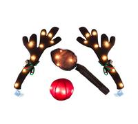 Cuernos De Reno Navideños Para Automóvil - Il LED Navidad Con Luces | Juego De Reno Para Coche | Para Furgoneta Y Camión En Techo Para De Y Celebraciones Estacionales