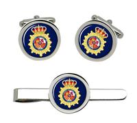 Cuerpo Cappello De Policía (Spagnolo Polizia) Gemelli E Fermacravatta Set