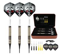 CUESOUL 16 Grams Deluxe Soft Tip Darts Set with Luxury Case(JL-STL-B1102+D602)