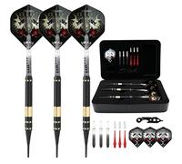 CUESOUL 16 Grams Deluxe Soft Tip Darts Set with Luxury Case(JL-STL-B1105+D604)