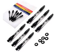 CUESOUL 2 Set 2BA Medium Nero Alluminio Freccette Alberi Freccette STEM con O'ring