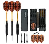 CUESOUL 23 Grammi d'Acciaio di Punta Freccette - Rivestimento Nero Botti Ottone STBS051