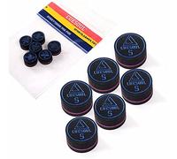 CUESOUL 6 Pezzi 9 Layer 14 Millimetri Maiale Cue Suggerimenti per Pool Cue Stick (Soft)