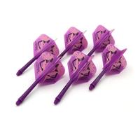 CUESOUL 6 Pezzi Rost Integrated Dart Albero e voli, con Progettazione Esclusiva di Pattern