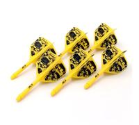 CUESOUL 6 Pezzi Rost Integrated Dart Albero e voli, con Progettazione Esclusiva di Pattern