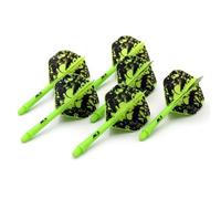 CUESOUL 6 Pezzi Rost Integrated Dart Albero e voli, con Progettazione Esclusiva di Pattern