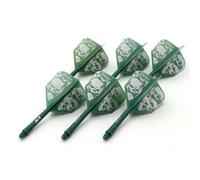 CUESOUL 6 Pezzi Rost Integrated Dart Albero e voli, con Progettazione Esclusiva di Pattern