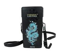 CUESOUL ANTIE Custodia Rigida per Freccette, Contiene 6 Freccette con Punta in Acciaio/Freccette con Punta Morbida e Accessori Extra, con Design a Quattro Simboli mitologici, Uso Durevole