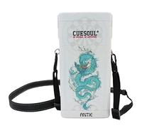 CUESOUL ANTIE Custodia Rigida per Freccette, Contiene 6 Freccette con Punta in Acciaio/Freccette con Punta Morbida e Accessori Extra, con Design a Quattro Simboli mitologici, Uso Durevole