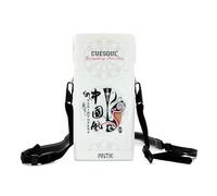 CUESOUL ANTIE Custodia Rigida per Freccette, Contiene 6 Freccette con Punta in Acciaio/Freccette con Punta Morbida e Accessori Extra, con Design Maschera da Opera di Pechino, Uso Durevole