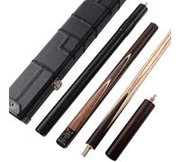 CUESOUL Classic Handmade 57 inch Rosewood 3/4 Pezzo Snooker Cue con Cassa Nera Cue e Alluminio Telescope Extension (CSSC013)