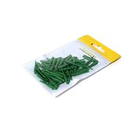 CUESOUL Punte morbide Touch-Point Dart Point 2BA Filettatura Standard, Confezione da 80 Pezzi, Uso Durevole(Verde)