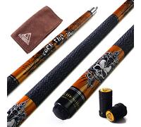 CUESOUL Rockin Serie 57 "21 oz Maple Pool Cue Stick Set con Joint Protector/Albero Protector e Cue Asciugamani (G406)