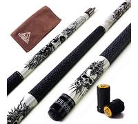 CUESOUL Rockin Serie 57 "21 oz Maple Pool Cue Stick Set con Joint Protector/Albero Protector e Cue Asciugamani (G407)