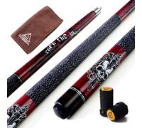 CUESOUL Rockin Serie 57 "21 oz Maple Pool Cue Stick Set con Joint Protector/Albero Protector e Cue Asciugamani (G408)