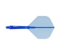 CUESOUL ROST 77 Asta e Volo Freccette integrati, Forma Standard Grande, Set di 3 (Serie di Colore Trasparente)