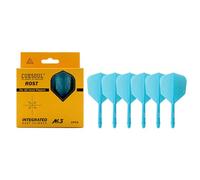 CUESOUL ROST ak5 Integrato Albero da dardo e voli con Moderno Modello e Dimensione della Differenza,Set di 6 Pezzi