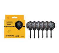 CUESOUL ROST ak5 Integrato Albero da dardo e voli con Moderno Modello e Dimensione della Differenza,Set di 6 Pezzi