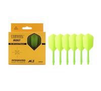 CUESOUL ROST Asta e Alette per Freccette Integrate,Colore Puro,Forma ad Ala Sottile/Pera/Grande,Set di 6 Pezzi
