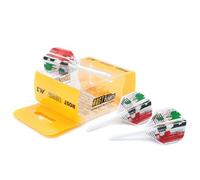 CUESOUL ROST Asta e Alette per Freccette Integrate Medie, Forma Standard con Motivo Squisito, Set di 3 Pezzi