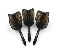 CUESOUL ROST Personalizzato Dartpfeile Integrato Schäfte Shaft And Darts Flight Medium, Set di 3 Pezzi Dragon Pattern (CSAK-5JL1)