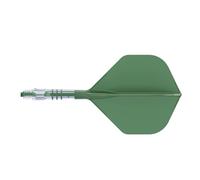 CUESOUL ROST T19 Asta e Aletta per Freccette Integrate in Carbonio, Forma Standard Grande, Set da 3