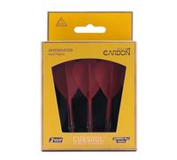 CUESOUL ROST T19 Asta e Volo per dardo integrati in Carbonio, Forma Aquilone, Set da 3