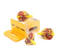 CUESOUL TERO AK4 Alette per Freccette Forma Standard con Design a Quattro Simboli mitologici, Set di 3 Pezzi