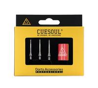 CUESOUL Titanium Grooved Conversion Darts Point, Realizzata con scanalature Profonde per Una Presa ottimale delle Dita, Confezione da 3 Pezzi.