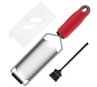 CUESVAP Grattugia Formaggio Acciaio Inox, Zester Limone Scorza Multiuso Professionale per agrumi, Mela, Manuale