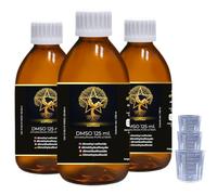 CueVitae® DMSO 99,9% | 3x125 ml | Dimetilsolfossido | Bottiglie in Vetro
