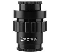 Cufaee 0.5X Auxiliary Objective Lens, 25mm CCD Interface 287mm Working Distance, 1/2CTV Adapter for Video Digital Camera