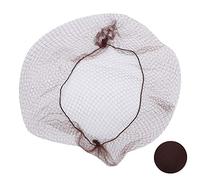 Cufaee 144pcs per capelli, nylon berretto usa elastico capelli elastici, parrucca copertura per capelli in maglia traspirante per assistenza alimentare cucina operaio (Marrón oscuro)