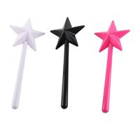 Cufaee 3 pezzi di agitatori di sale magici, distributore a tre buche a forma di stella, agitatori di sale rimovibili ricaricabili per accessori da