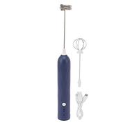 Cufaee Agitazione elettrica, piccolo battitore di uova domestico, frullatore portatile multifunzionale per caffè, matcha, lattes, cappuccino (Blu)