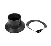 Cufaee BASS DRUM ESPITER, ABRE DRUM BAS Effect Amplificatore con protezione del foro della porta, booster del tamburo per le prestazioni teatrali (WP06 Negro)