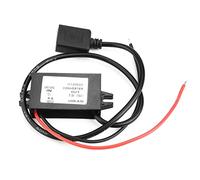 Cufaee Convertitore USB DC-DC 12 V a 5 V 3 A, uscita convertitore step down ad angolo retto di tipo C, adattatore di alimentazione modulo 3 A 15 W