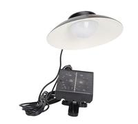 Cufaee Luci da ombrello solare all'aperto, IP65 Funzione a tempo luminosità regolabile a LED a LED a energia solare Luci ombrello per decorazioni per feste da giardino (White Lighting)