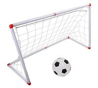 Cufaee Porta da Calcio, Mini Porta da Calcio per Bambini, Set di Rete con Pompa a Sfera per Giocattolo Sportivo per Bambini da Interni ed Esterni (120 cm)