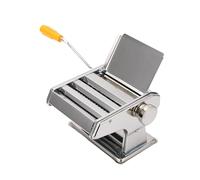Cufaee Pressa per pasta manuale in acciaio inossidabile con spessore regolabile, rullo per pasta a mano per domestica