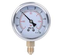 Cufaee Radial Pressure Meter, TS-PGGZ604-2bar 1/4BSP Y60 Stainless Steel Pressure Meter, Fit for Household Pressure Measurement