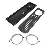 Cufaee Sciacquatrice per brocche in Acciaio Inossidabile 304, Lavatazzine da Incasso da Controsoffitto, Lavaggio ad Alta Pressione con Tubo di Scarico e Vassoio Gocciolante per la (Nero B)