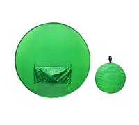 Cufaee Sfondo schermo verde rotondo, Sfondo schermo verde portatile, Schermo verde portatile per chat video Video