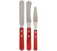 Cufaee Spatole per Cera con Manico in Legno, Bastone Dritto per Ceretta per il Corpo in Acciaio Inossidabile, Spatola per Applicatore di Cera per la Depilazione del Corpo