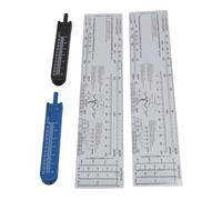 Cufaee Strumento di misurazione del divisore disegnatore di elettrocardiogramma, 2 set di pinze ECG e combinazione di righelli ECG impostata per l'assistenza infermieristica